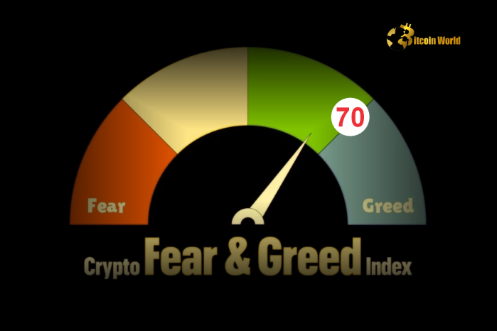 Crypto Fear and Greed Index Holds Strong in Greed Zone at 70