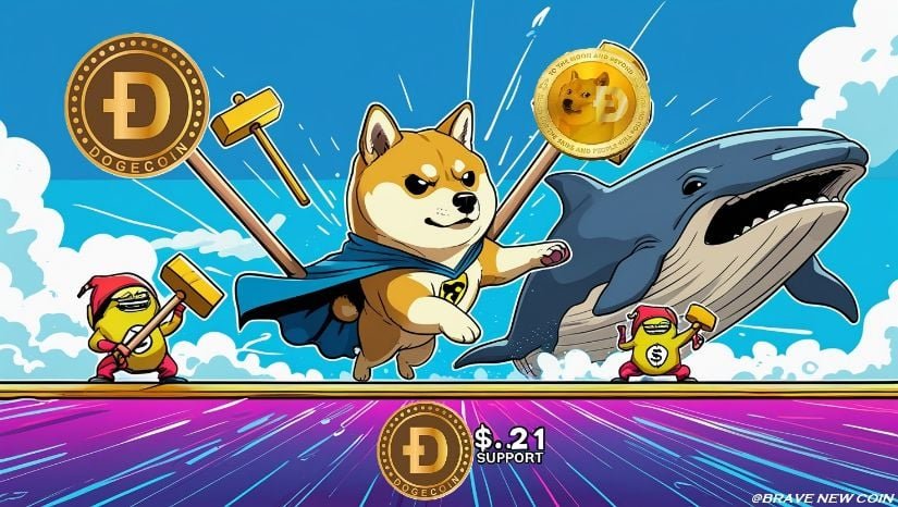 Dogecoin Suffers 5% Pullback on Security Fears—Can Bulls Defend $0.21 Support?