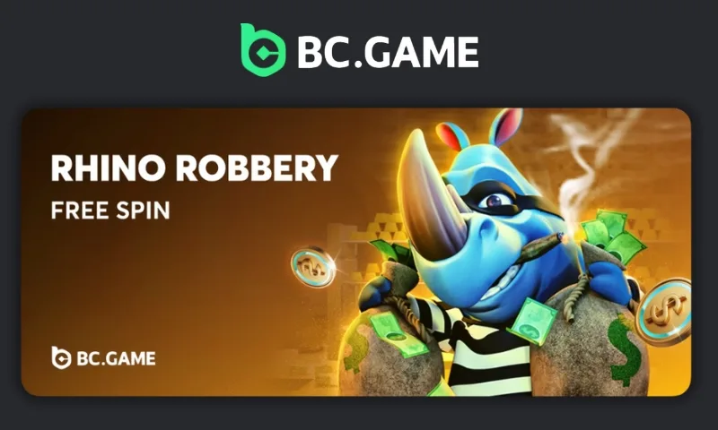 Get Your Daily Rhino Robbery Free Spins at BC.Game