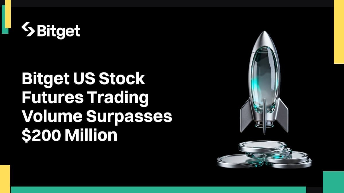 Bitget US Stock Futures Trading Volume Surpasses $200 Million