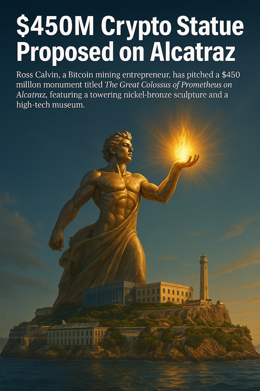 Bitcoin statue